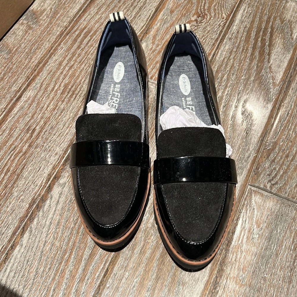 Dr. Scholls Patent Leather & Suede Loafer